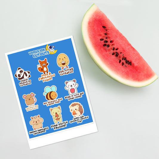 Cute Kawaii Sticker sheet